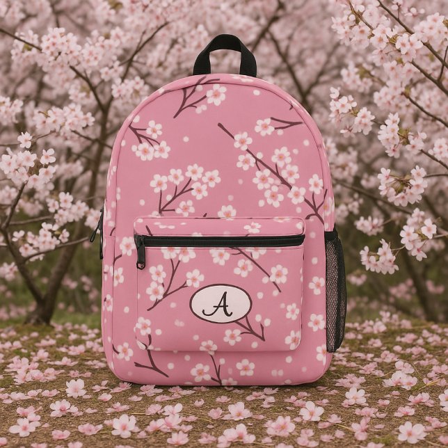 Mochila Impresa Blooming Pink Sakura Elegant Spring Floral Design (Subido por el creador)