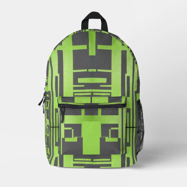 Mochila Impresa Bloqueo Verde (Anverso)