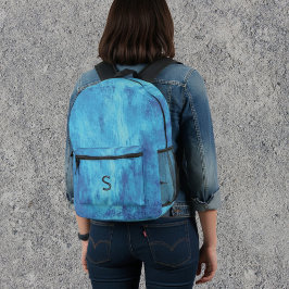 Mochila Impresa Blue Grunge Aesthetic