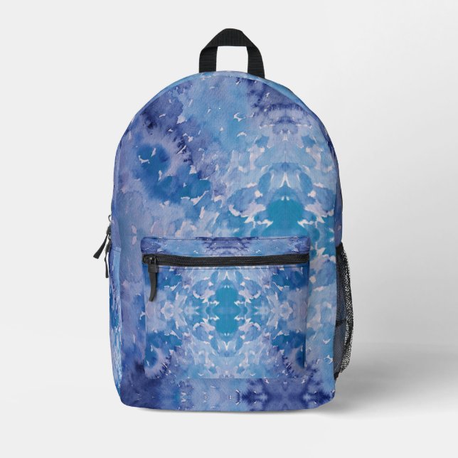 Mochila Impresa Blue Jeans Retro Tie Dye (Anverso)