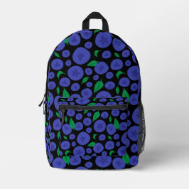 Mochila Impresa Blueberries Seamless Pattern