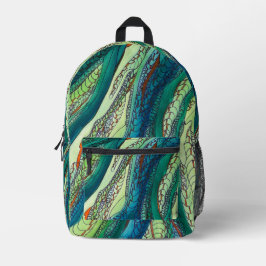 Mochila Impresa Blues y greens de Doodle