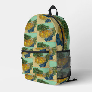 Mochila Impresa Bodegón de Van Gogh Naranjas Limones Guantes Azule