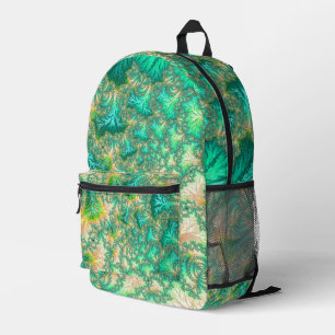 Mochila Impresa Bohemio Vibrante Trippy Fractal Abstracto Espiral
