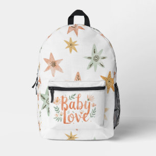 Mochila Impresa Boho del amor del bebé