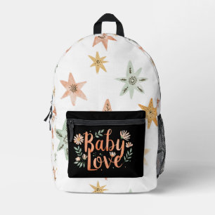 Mochila Impresa Boho del amor del bebé