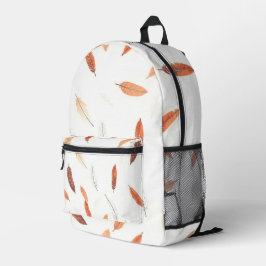 Mochila Impresa Boho Popular Feathers Luxury Collection