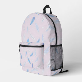Mochila Impresa Boho Trendy Feathers Luxury Collection