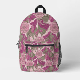 Mochila Impresa Boho Vibrant Pink Camo