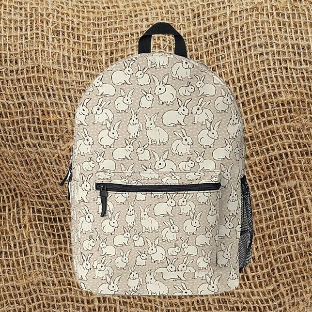Mochila Impresa Bonanza de Conejos Conejos Conejitos Cuidadosament (Subido por el creador)