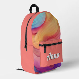 Mochila Impresa Bonito Colorida Girasol moderno