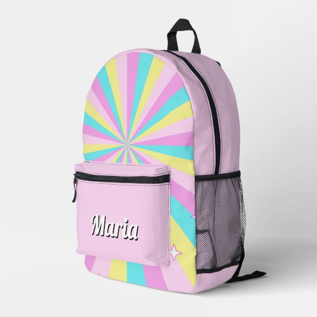 Mochila Impresa Bonito Colorida Girasol moderno (Esquina derecha trasera )