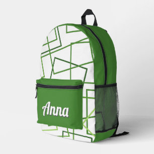 Mochila Impresa Bonito Colorosa Moderna Girona Verde