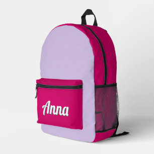 Mochila Impresa Bonito personalizada Púrpura Púrpura Moderna Giron
