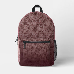Mochila Impresa Bordeaux flowers degraded