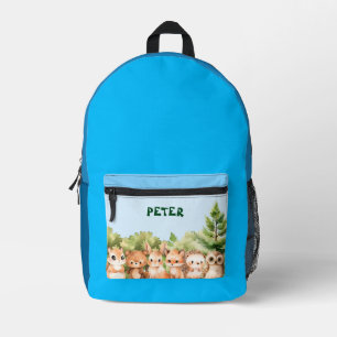 Mochila Impresa Bosque de animales Woodland