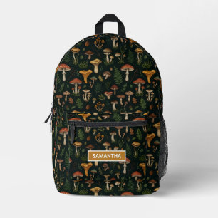 Mochila Impresa Bosque de Hongos Personalizado