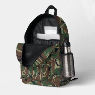 Mochila Impresa Bosque de Soldado Británico Camuflaje Militar