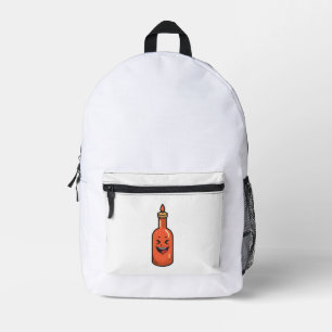 Mochila Impresa Botella de Salsa Picante de Dibujos Animados Adora