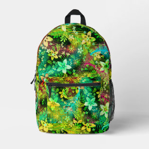 Mochila Impresa Bouquet de flores de otoño - plumas de flores de E