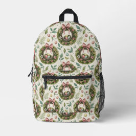 Mochila Impresa Boxwood Easter Wreath Pink Bow with Egg