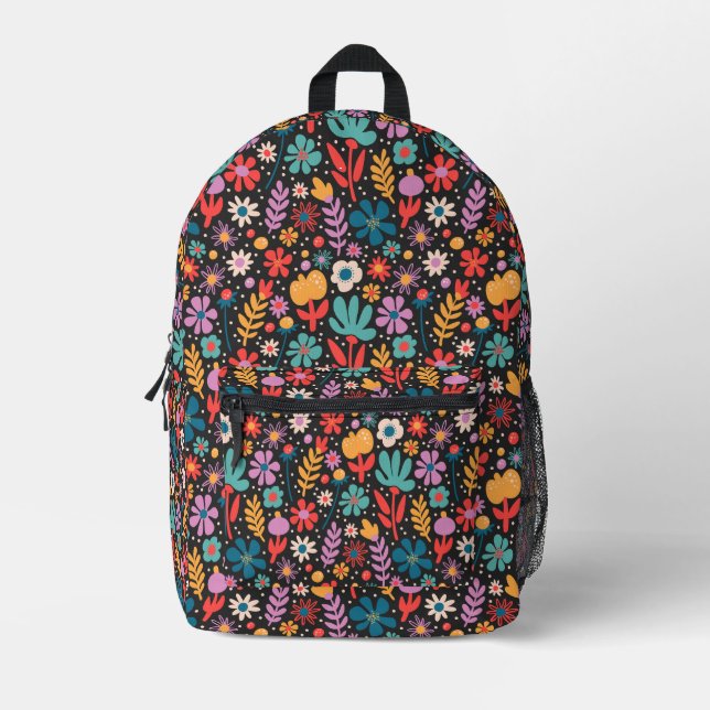 Mochila Impresa Bright Floral Back Pack (Anverso)