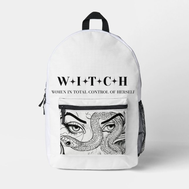 Mochila Impresa Bruja (Anverso)