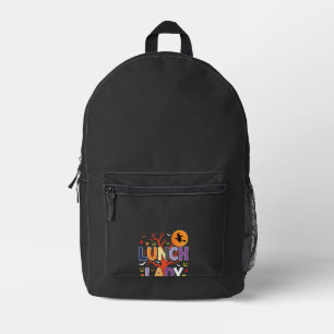 Mochila Impresa Bruja de Cocina de Dama del Almuerzo de Halloween 