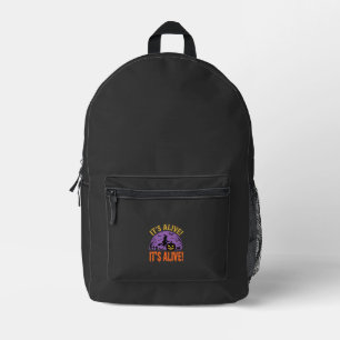 Mochila Impresa Bruja de Halloween Jack O Linterna Está Vivo