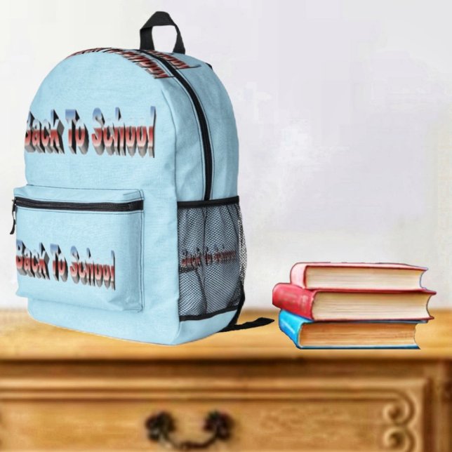 Mochila Impresa BTS de tres tonos (A eye-catching backpack, is just the thing to motivate a student's return to school!)