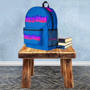 Mochila Impresa BTS-Rojo-Azul