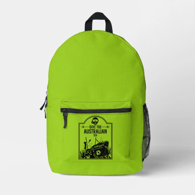 Mochila Impresa Buceo en barco en Australia (Anverso)