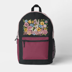 Mochila Impresa BUGS BUNNY™ Bordado Floral Gráfico