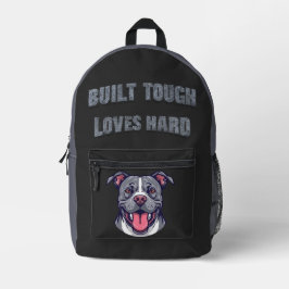 Mochila Impresa Built Tough Pit Bull - Bully Dog Lover