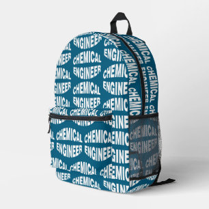 Mochila Impresa Bulging White Chemical Engineer Textos