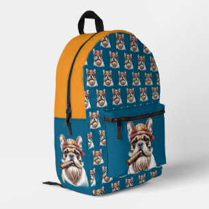Mochila Impresa Bulldog francés Hippie