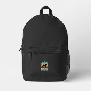 Mochila Impresa Bulldog Inglés Atardecer Sé Tú Mismo Perro