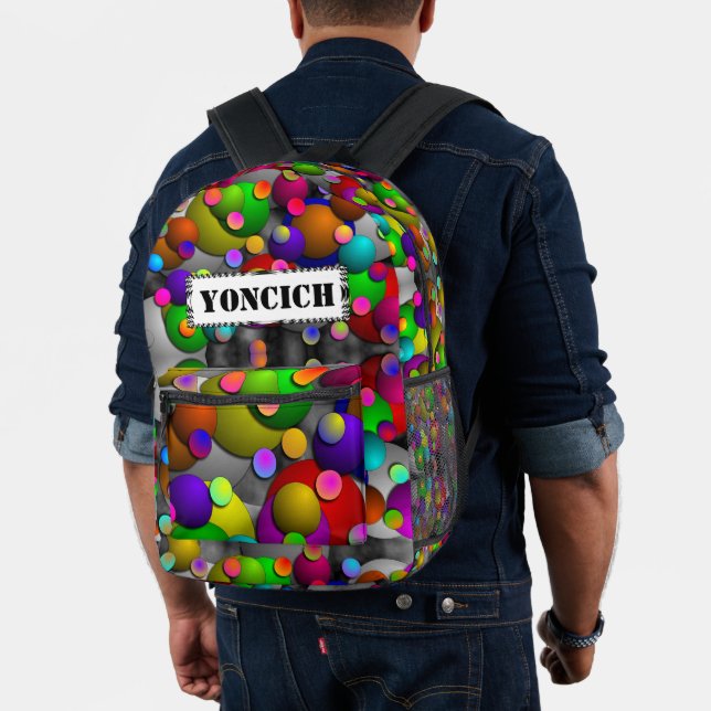 Mochila Impresa Burbujas de Kenneth Yoncich (Insitu (Modelo))