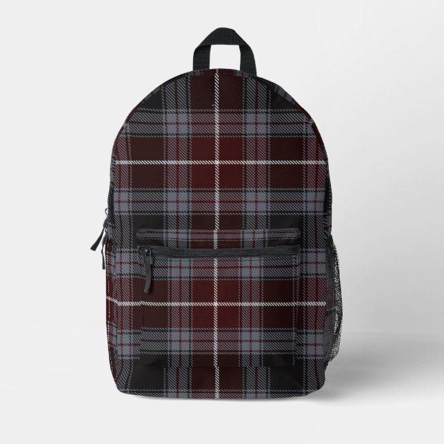 Mochila Impresa Burgundy Scholar Plaid (Anverso)