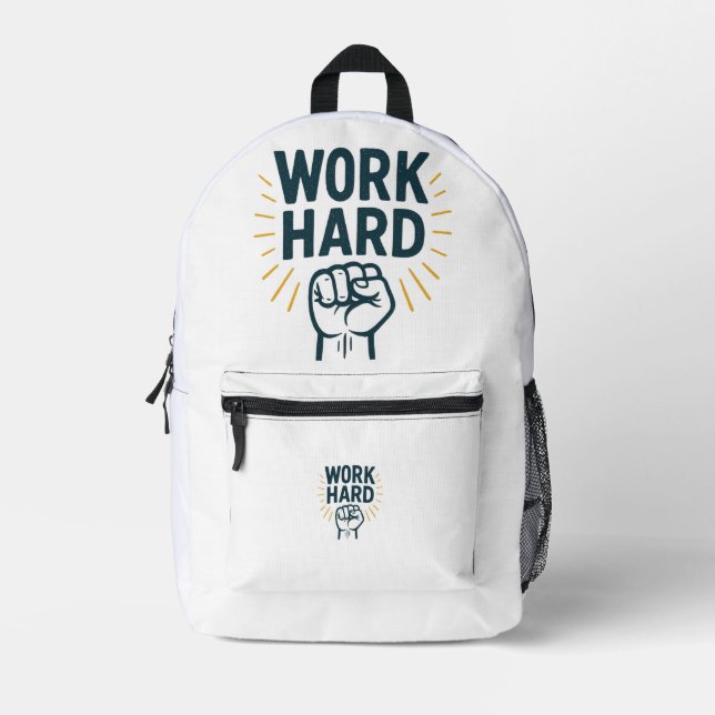 Mochila Impresa Búsqueda implacable de la grandeza (Anverso)