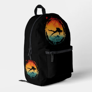 Mochila Impresa Buzo Silueta Vintage