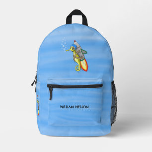 Mochila Impresa Caballito de mar cohete