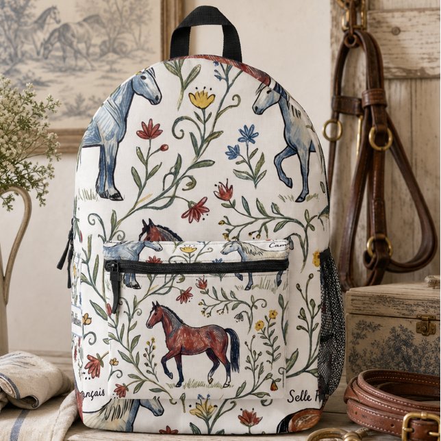 Mochila Impresa Caballo de campo francés (Subido por el creador)