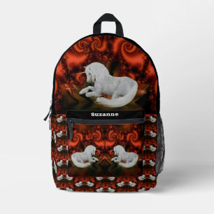 Mochila Impresa Caballo de Unicornio personalizado