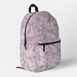 Mochila Impresa Cabaña de Campo Velvety Lilac Daisy