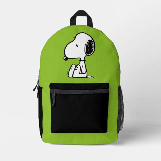Mochila Impresa Cacahuetes | Snoopy Mirando hacia abajo (Anverso)