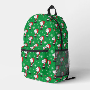 Mochila Impresa Cacahuetes   Snoopy Santa Claus