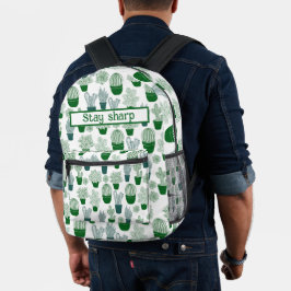 Mochila Impresa Cactus desierto cactus Planta moderno Patrón