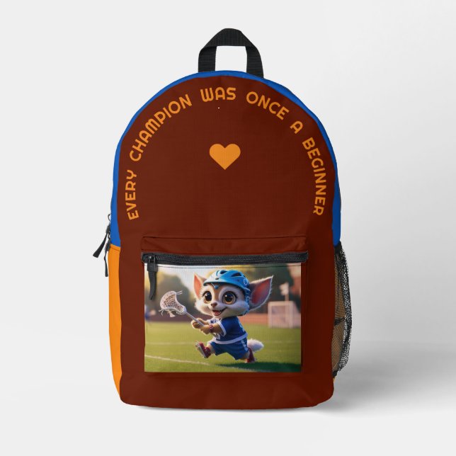 Mochila Impresa Cada Campeón... (Anverso)