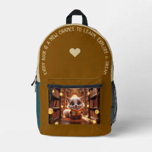 Mochila Impresa Cada Libro Es Nuevo...